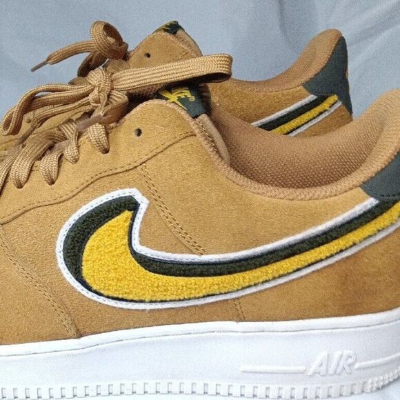 Nike Air Force 1 Low 3D Chenille Swoosh Muted Bronze Size 13